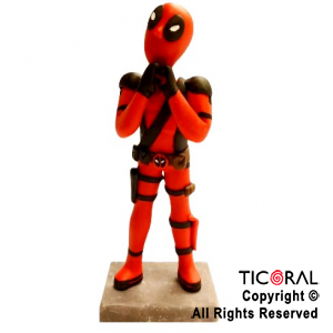 ADORNO DEADPOOL PORCELANA FRIA x 1
